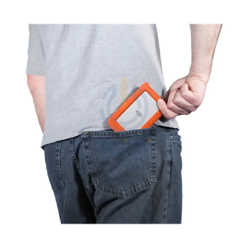 LaCie Rugged portable Mini - 4TB / 5.0 Gbps / USB 3.0 / Type-C / External Hard Drive Storage > USB Hard Drive