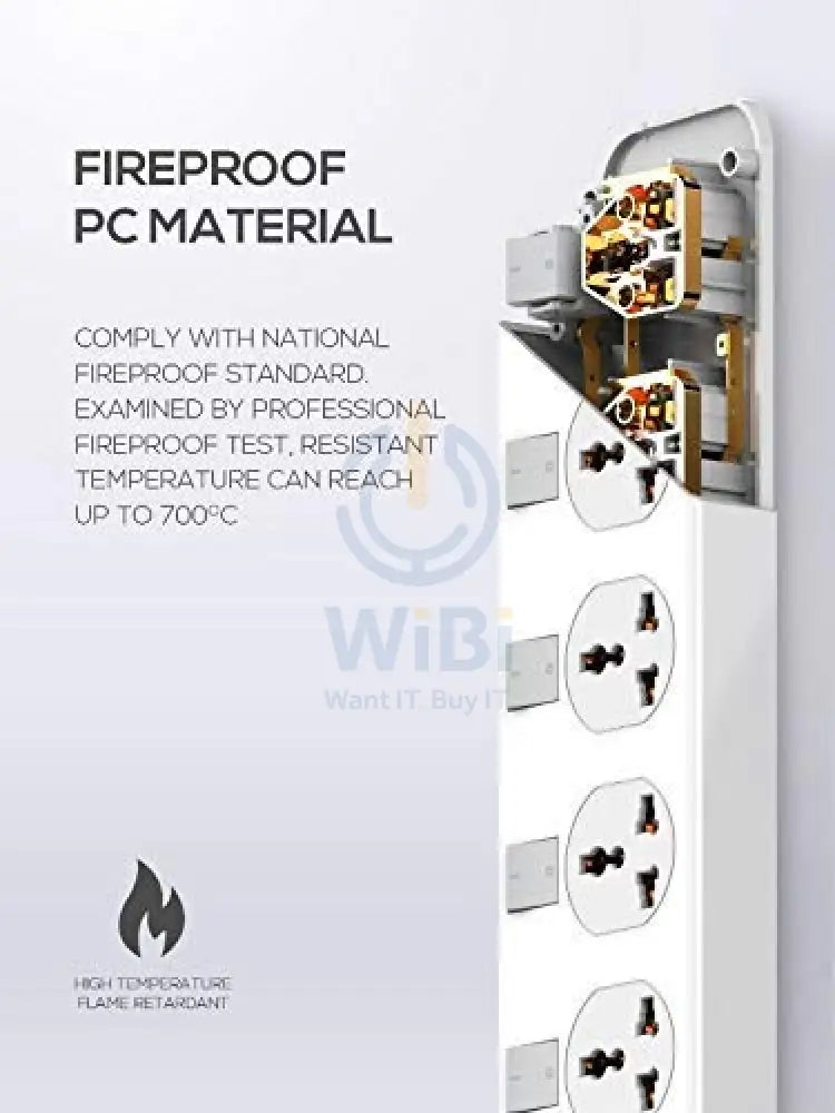 Ldnio 2500W Power Extension With 4 USB-A Ports & 4 Power Sockets Sc4408 Accessories > Power > Power Protection > Surge