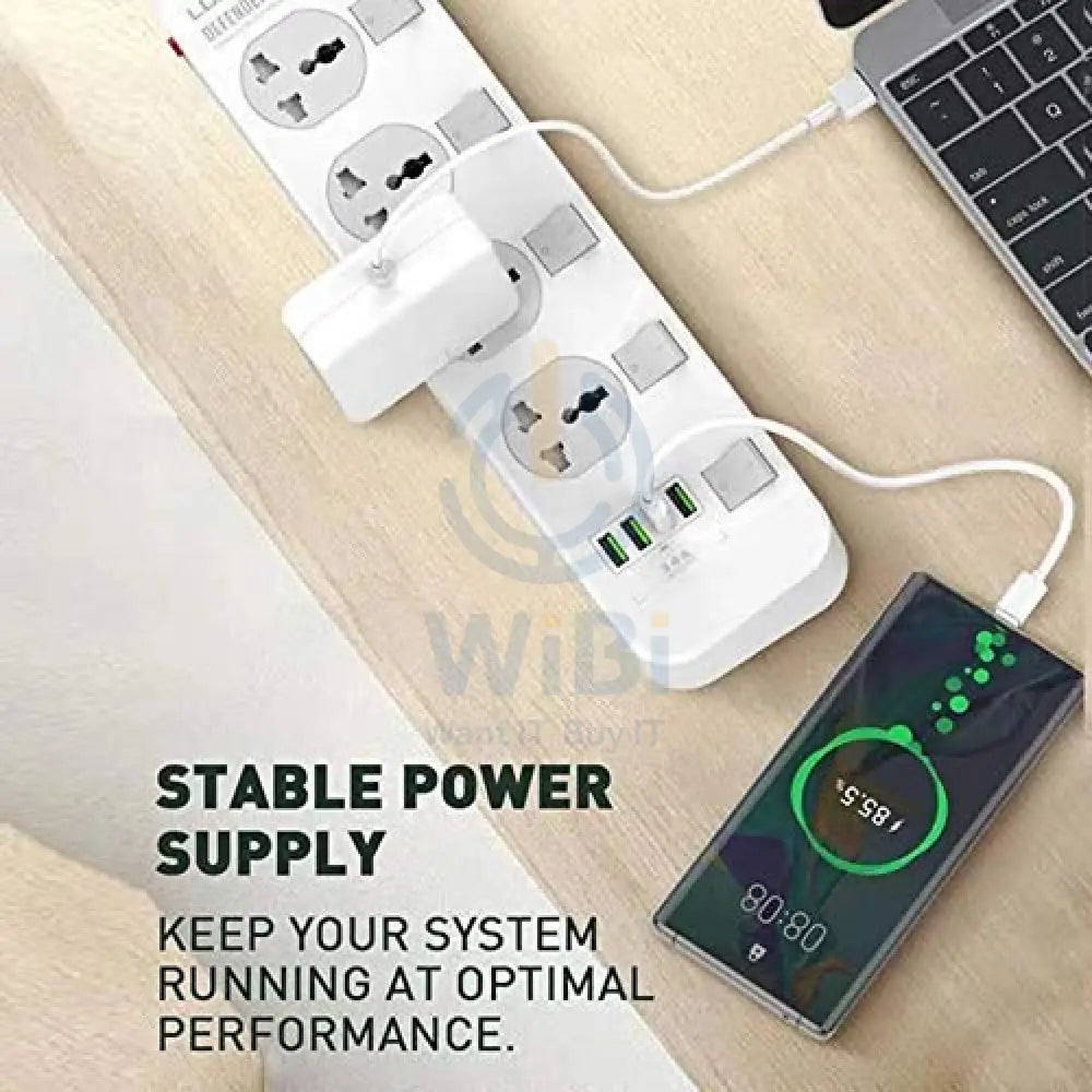 Ldnio 2500W Power Extension With 4 USB-A Ports & 4 Power Sockets Sc4408 Accessories > Power > Power Protection > Surge