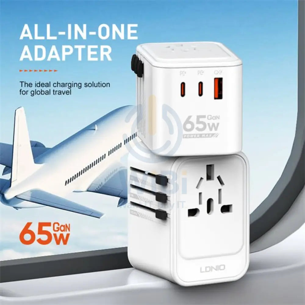 Ldnio 3 USB Ports 65W GaN Travel Converter Adapter Z6 Accessories > Power Adapters