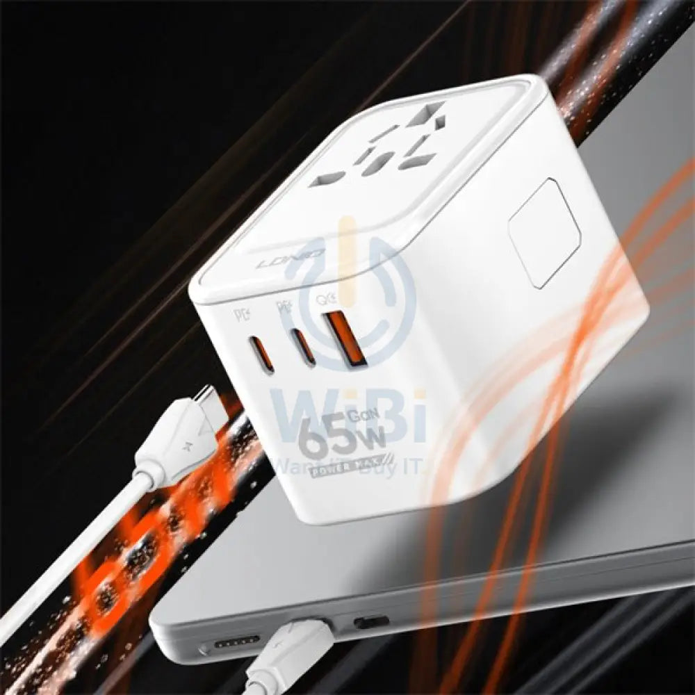 Ldnio 3 USB Ports 65W GaN Travel Converter Adapter Z6 Accessories > Power Adapters