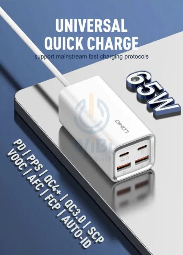 Ldnio 65W Multi-ports Desktop Fast Charging Station Accessories > Docking Station
