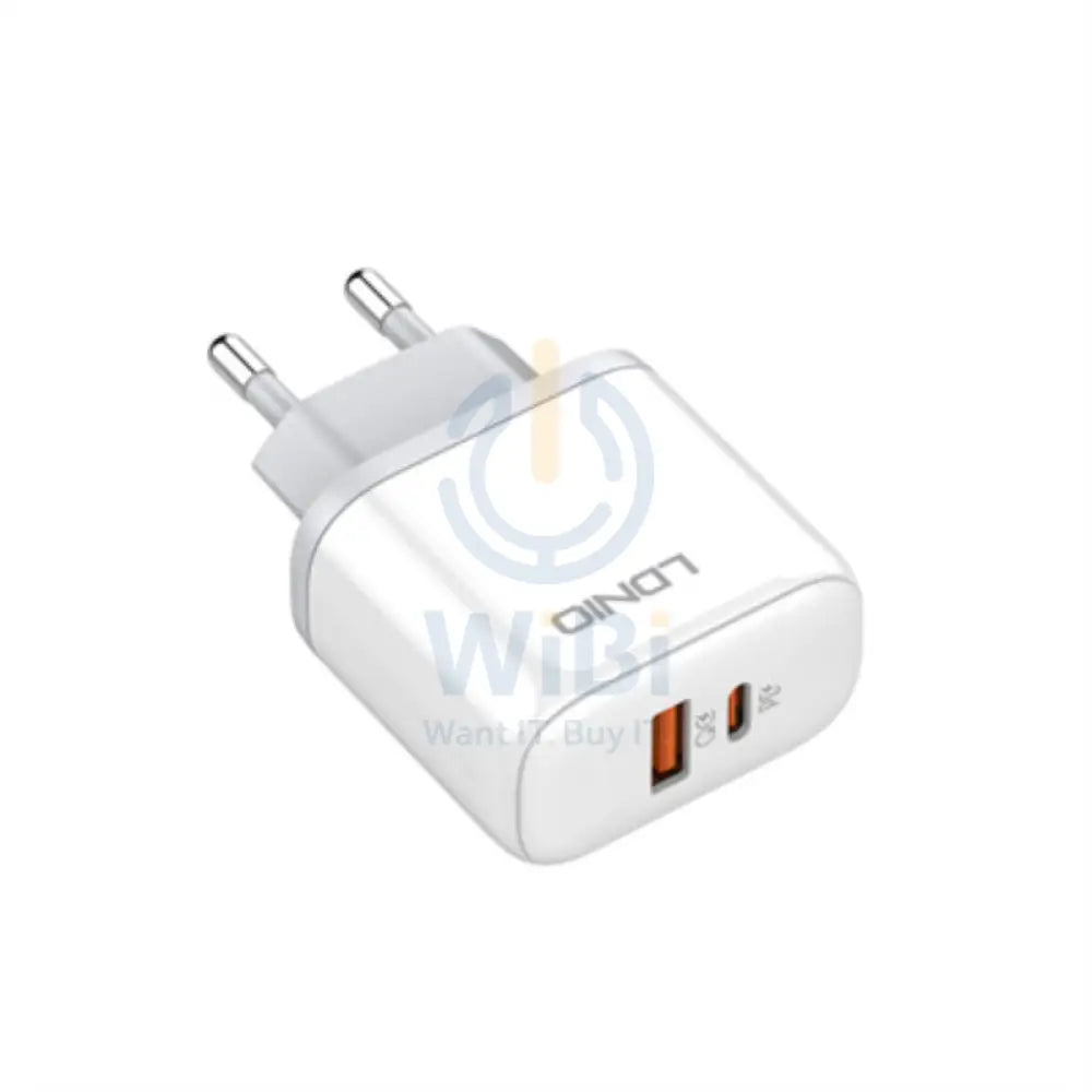 LDNIO A2526C Fast Wall Charger - 45W / USB-A / Type-c / White Accessories > Power Adapters