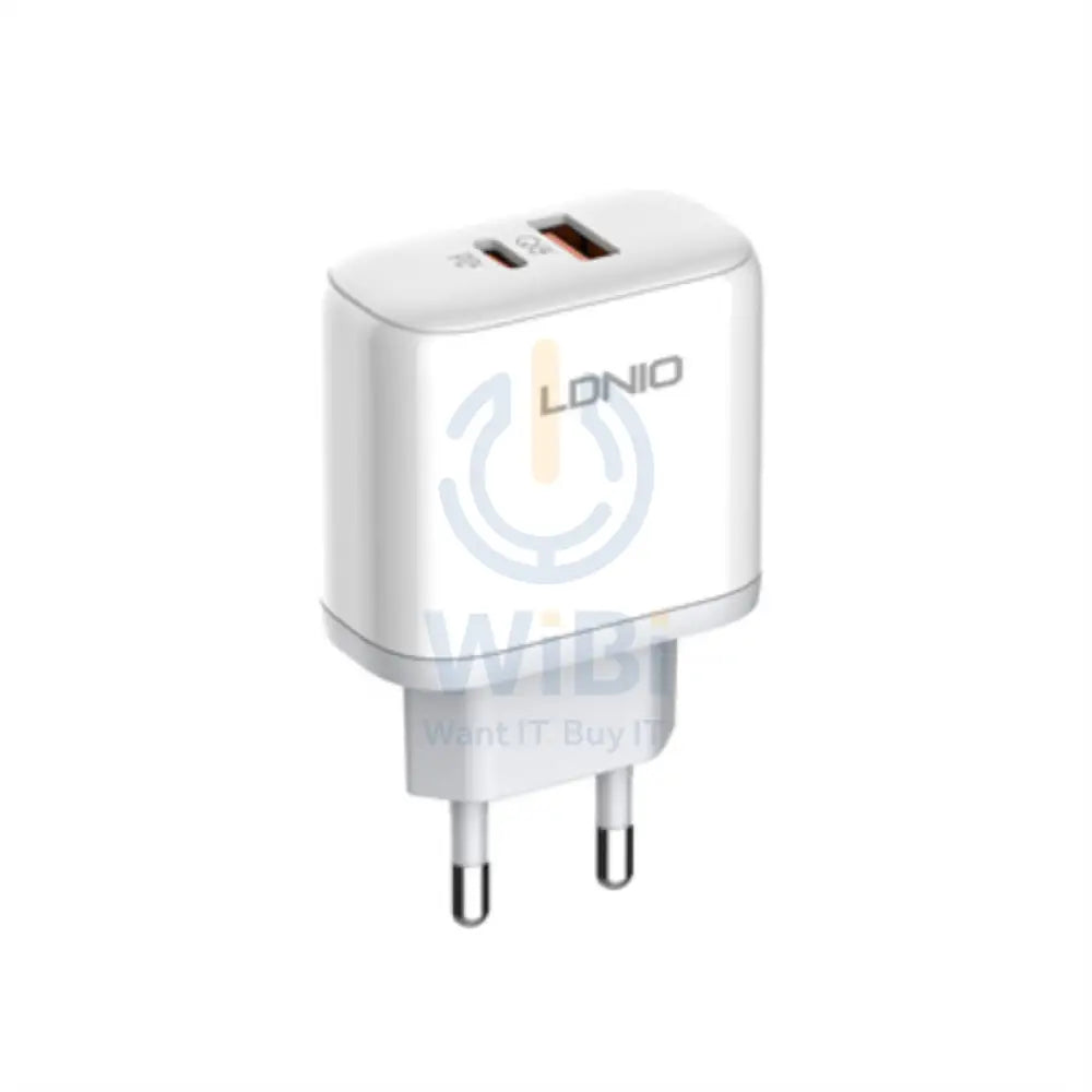 LDNIO A2526C Fast Wall Charger - 45W / USB-A / Type-c / White Accessories > Power Adapters