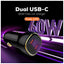 LDNIO C104 Dual PD Super Fast Car Charger - 60W / USB-C / Black Accessories > Mobiles & Tablets > Mobiles > Car Chargers