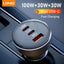 Ldnio Car Charger 160W USB + 2 PD with USB-C Cable Black – C102 Accessories > Mobiles & Tablets > Mobiles > Car Chargers