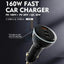 Ldnio Car Charger 160W USB + 2 PD with USB-C Cable Black – C102 Accessories > Mobiles & Tablets > Mobiles > Car Chargers