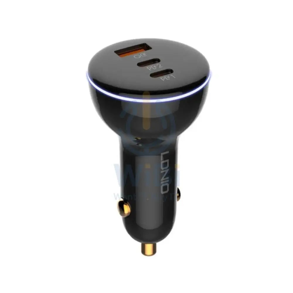 Ldnio Car Charger 160W USB + 2 PD with USB-C Cable Black – C102 Accessories > Mobiles & Tablets > Mobiles > Car Chargers