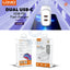 LDNIO Dual Super Fast Charging Adaptor with Cable - 35W / USB-C / White Accessories > Power Adapters