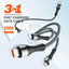 LDNIO LC94C 3-in-1 Fast Charging data Cable - 100W / 1.2 Meter / Type-C / Lightning / Micro USB / Grey Accessories >