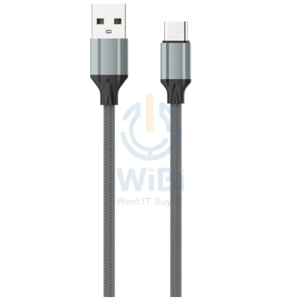 LDNIO LS441 Fast Charging Data Cable - 1 Meter / Type-C / USB-A / Grey Accessories > Cables & Converters > Cables