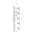 Ldnio Outlets Universal Power Strip - 5 Way / 6 x USB-A / White Accessories > Power > Power Protection > Surge Protector