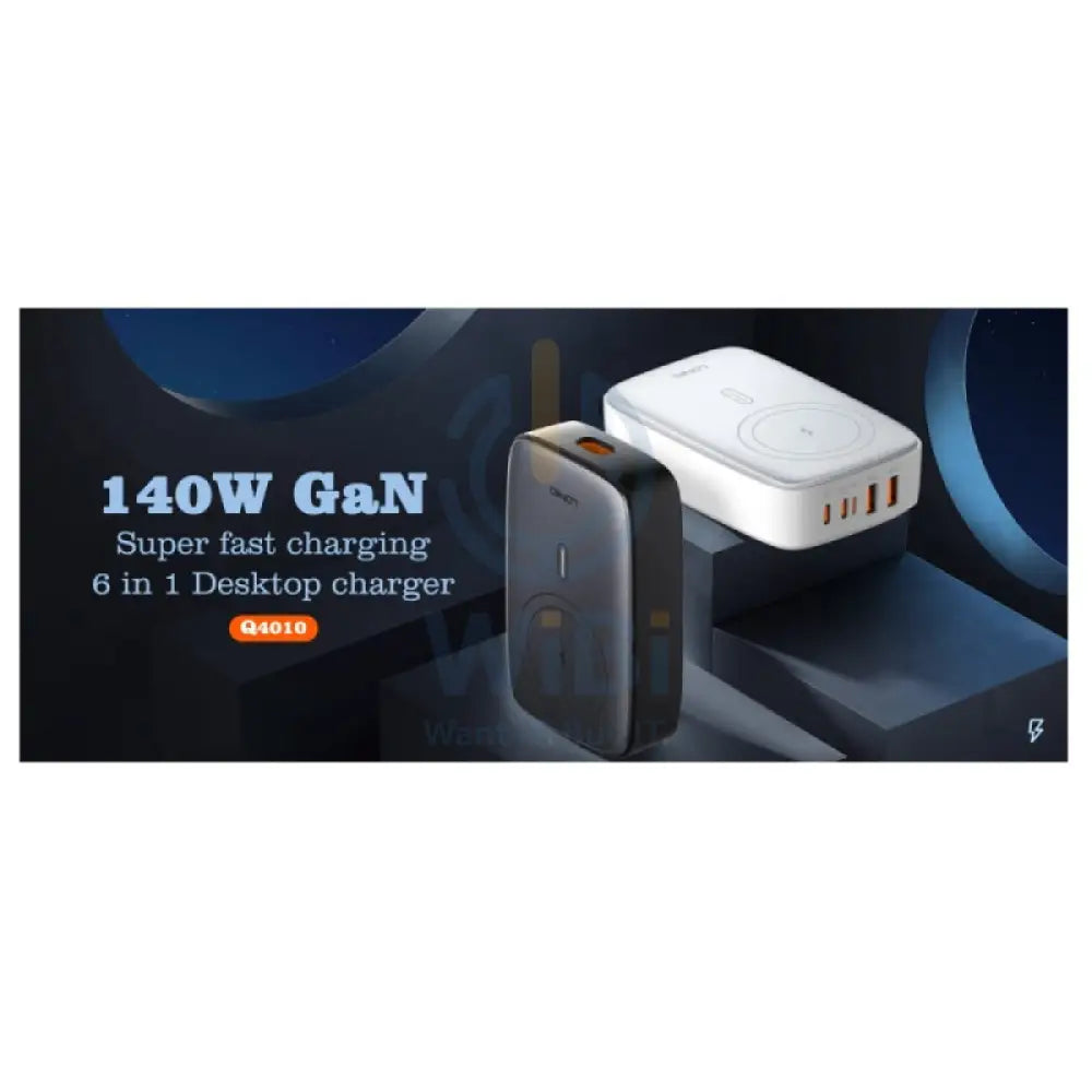 LDNIO Q4010 Multiport Desktop Charging Wireless Charger - 140W / Black Accessories > Power Adapters