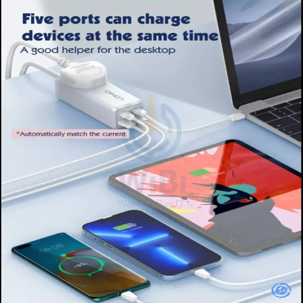 Ldnio SC1418 Desktop Power Extension Sockets - 65W / White Accessories > Power > Power Protection > Surge Protector