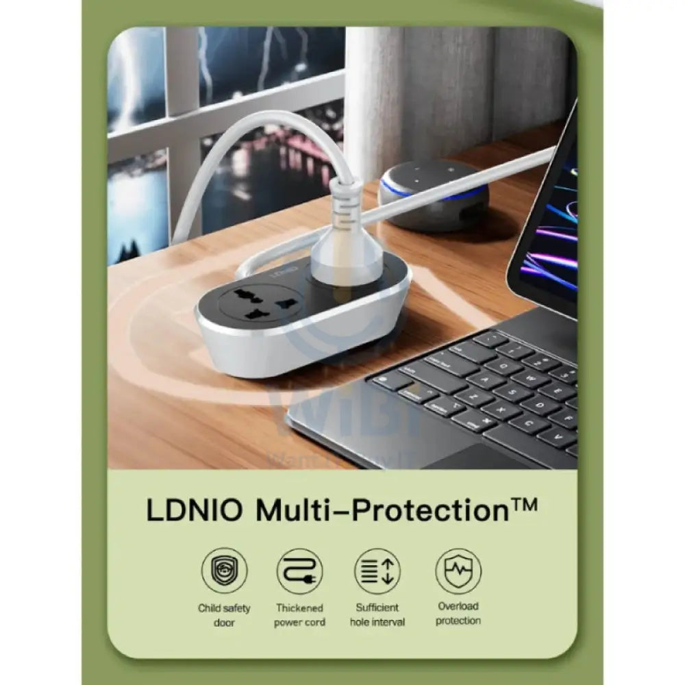 Ldnio SC2018-5M Universal Outlet Extension Cord Accessories > Power > Power Protection > Surge Protector