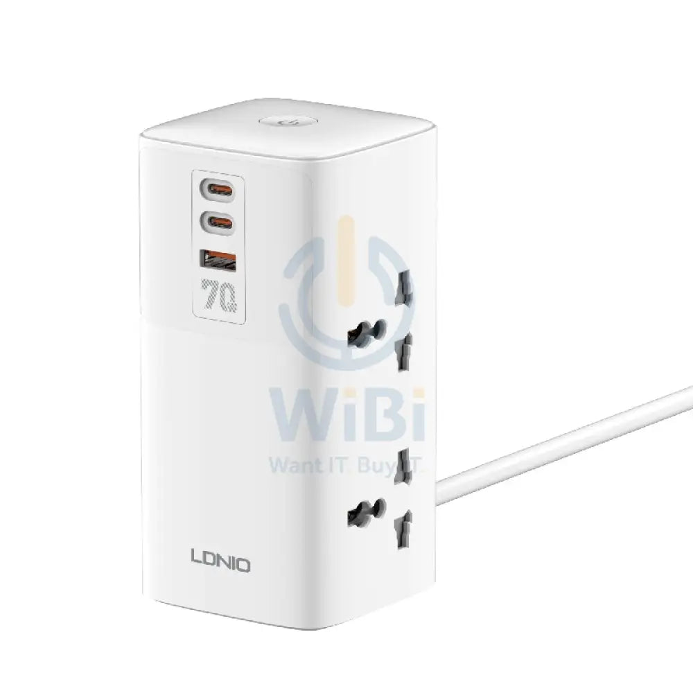 LDNIO SC4383 Multifunctional Universal Desktop Power Adapter - 70W / White Accessories > Power Adapters