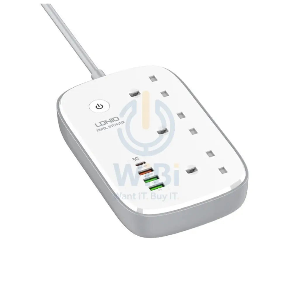 Ldnio WiFi Smart Power Strip - 30W / 3 Way / 2 Meters / White