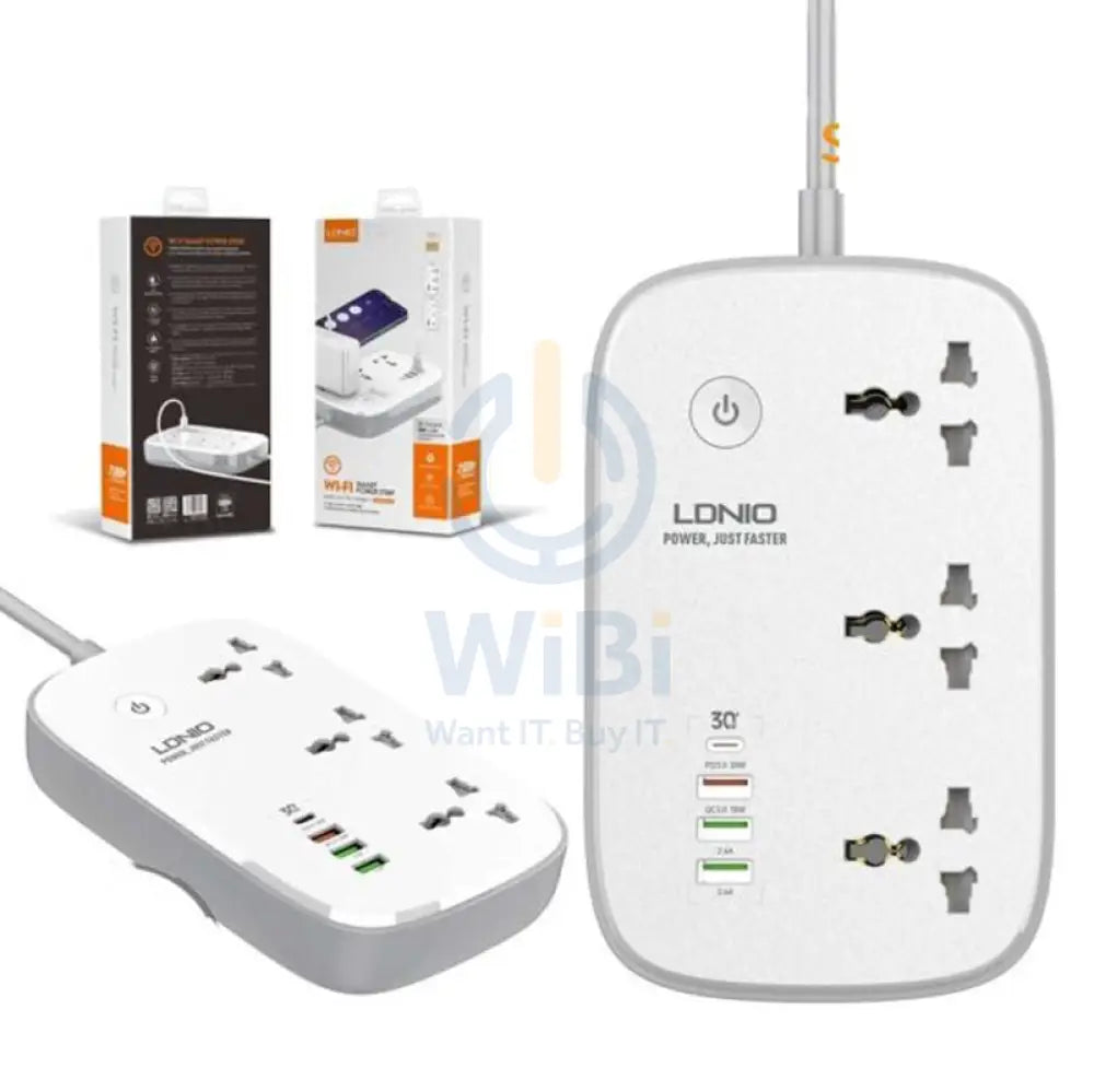 Ldnio WiFi Smart Power Strip - 30W / 3 Way / 2 Meters / White Accessories > Power > Power Protection > Surge Protector