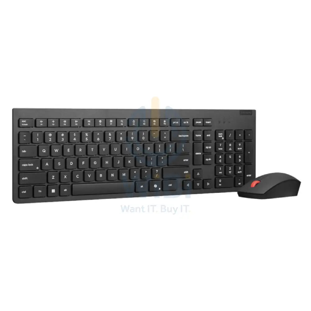 Lenovo Essential Wireless Keyboard and Mouse Gen2 Combo - 2.40GHz / 1600 dpi / Optical / USB Wireless Receiver