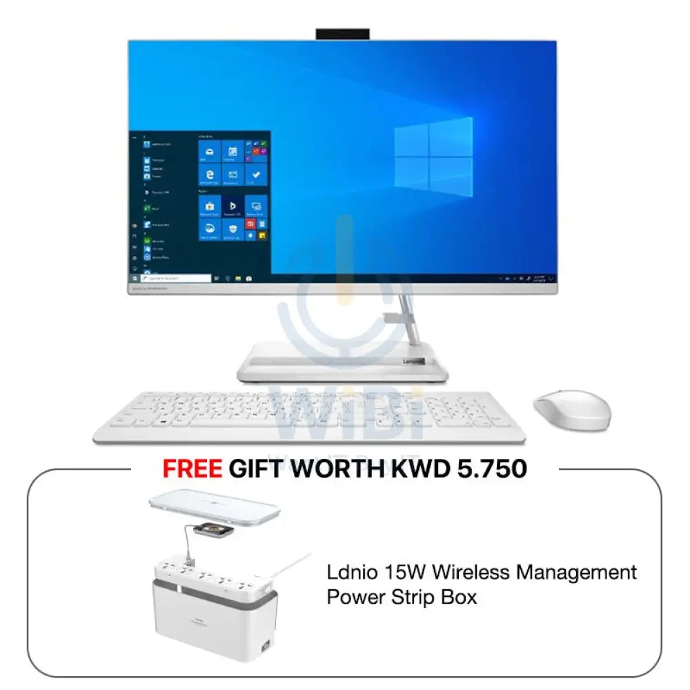 Lenovo IdeaCentre 3 Gen 6 AIO PC - i5 / 4GB / 250GB SSD / 21.5’’ FHD Non-Touch / Win 11 Pro / 1YW / English / White