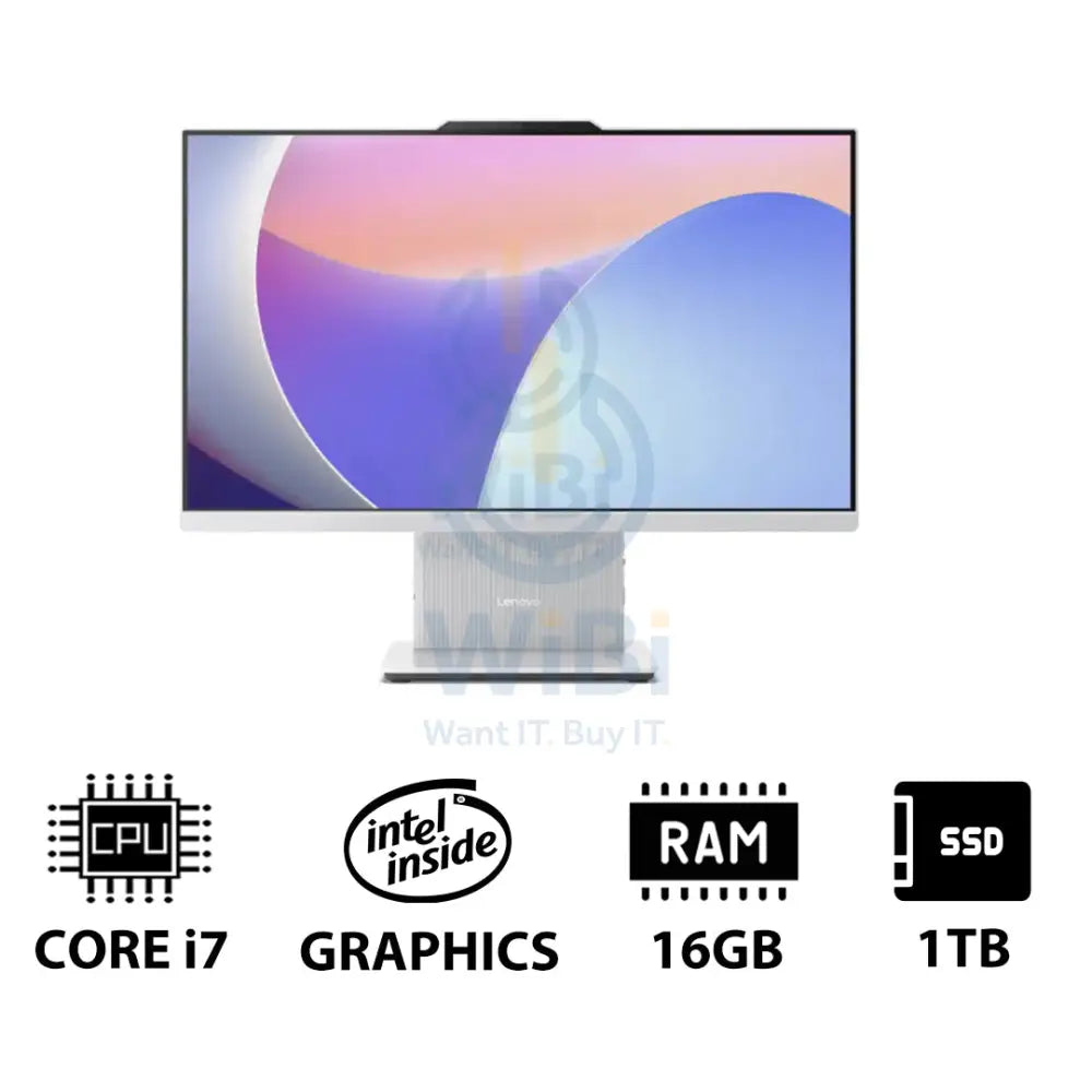 Lenovo IdeaCentre Gen 9 AIO PC - i7 / 16GB / 1TB (NVMe M.2 SSD) / 23.8’’ FHD Non-Touch / DOS (Without OS) / 1YW / Cloud