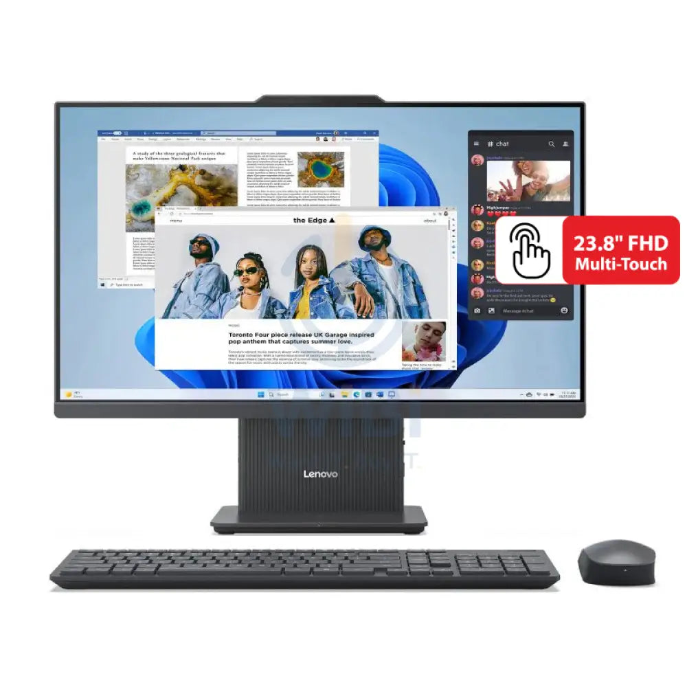 Lenovo IdeaCentre Gen 9 AIO PC - i7 / 8GB / 512GB (NVMe M.2 SSD) / 23.8’’ FHD Multi-Touch / DOS (Without OS) / 1YW