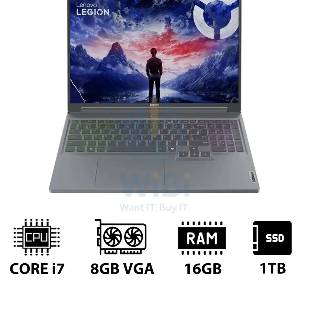 Lenovo Legion 5 Gen 9 - 16.0’’ WQXGA / i7 / 16GB / 1TB (NVMe M.2 SSD) / RTX 4070 8GB VGA / Win 11 Home / 2YW