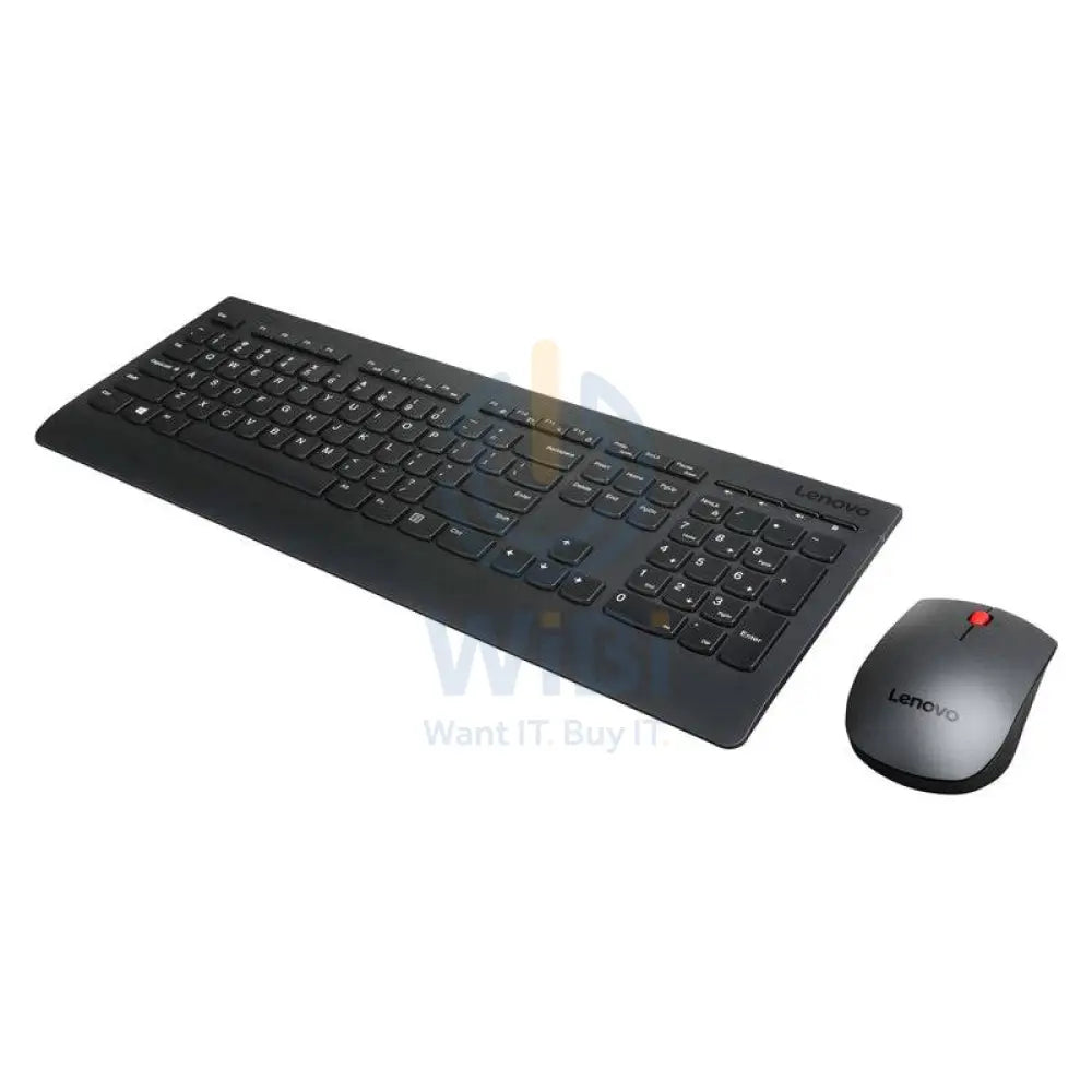 Lenovo Professional Plus Wireless Keyboard and Mouse Combo - 2.40GHz / 1600dpi / Laser / USB Wireless Receiver - Arabic