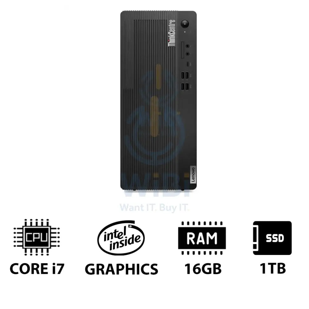 Lenovo ThinkCentre M70t Gen 5 - i7-14700 / 16GB / 1TB (NVMe M.2 SSD) / DOS (Without OS) / 1YW / Eng/Arb - Desktop