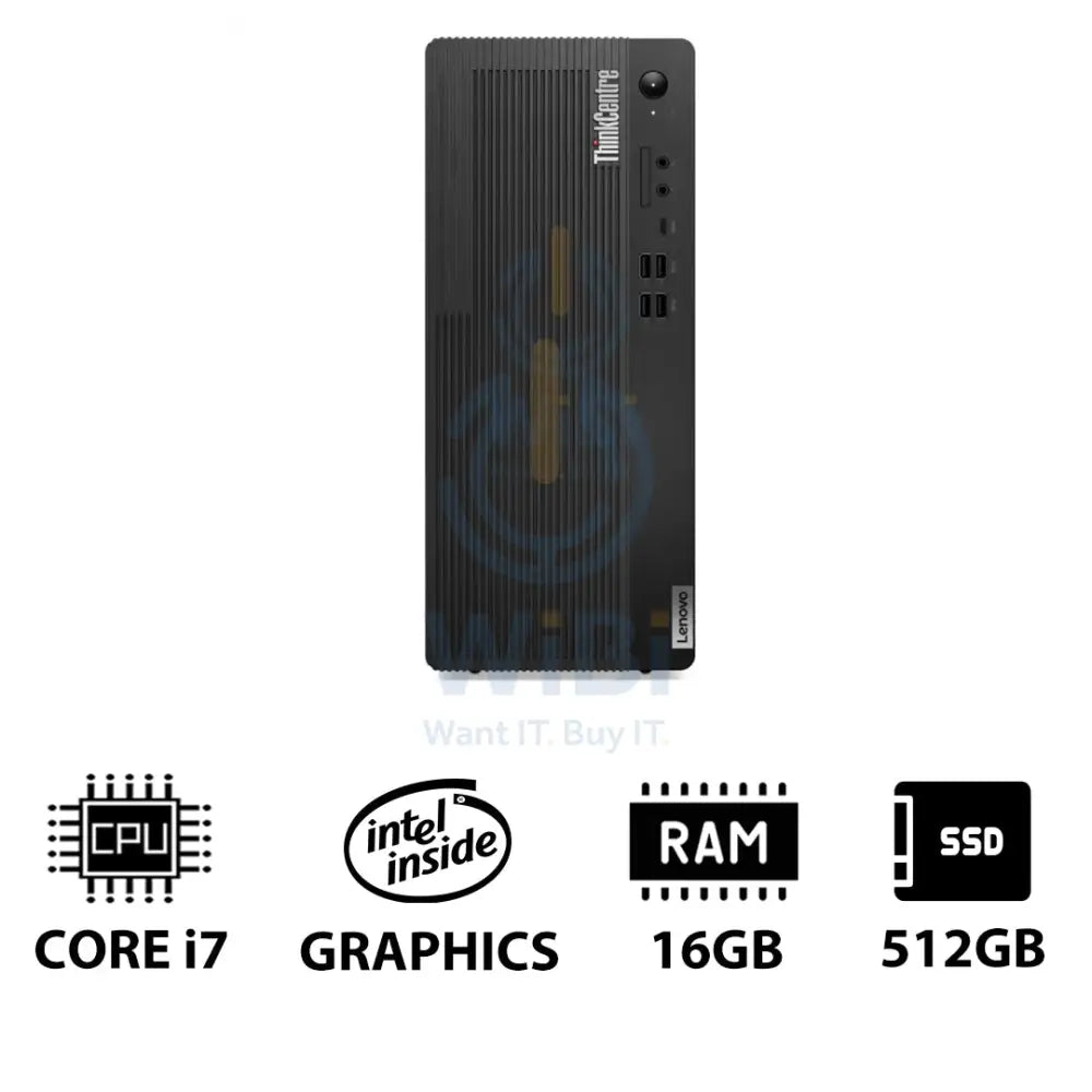 Lenovo ThinkCentre M70t Gen 5 - i7-14700 / 16GB / 512GB (NVMe M.2 SSD) / Win 11 Pro / 1YW / Eng/Arb - Desktop Desktop &