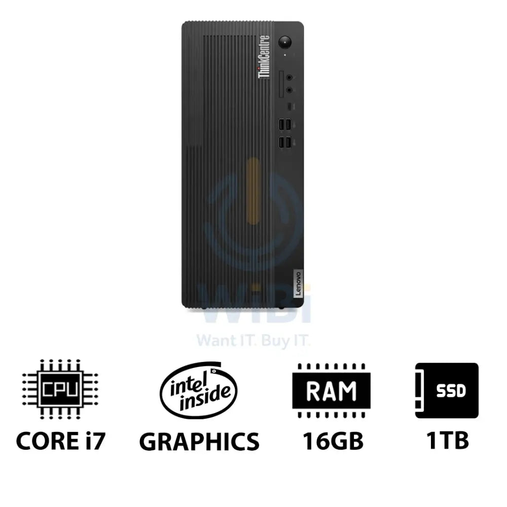 Lenovo ThinkCentre M70t Gen 5 - i7 / 16GB / 1TB (NVMe M.2 SSD) / Win 11 Pro / 1YW - Desktop Desktop & All-In-One PCs >