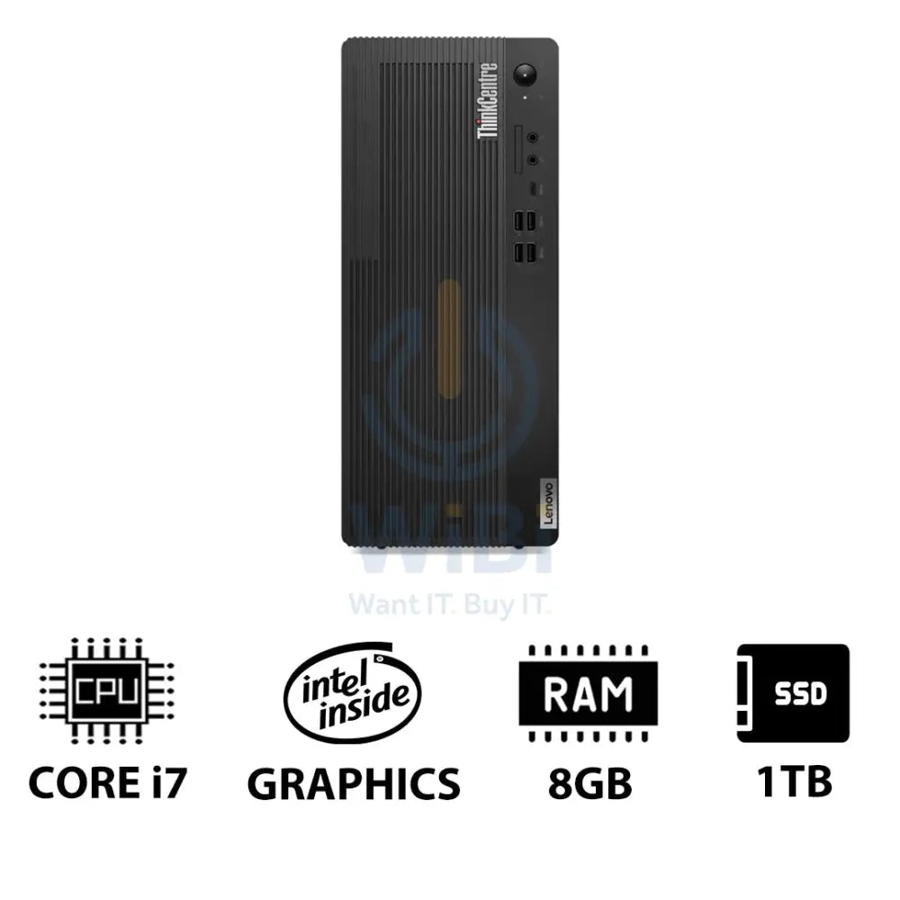Lenovo ThinkCentre M70t Gen 5 - i7 / 8GB / 1TB (NVMe M.2 SSD) / Win 11 Pro / 1YW - Desktop Desktop & All-In-One PCs >
