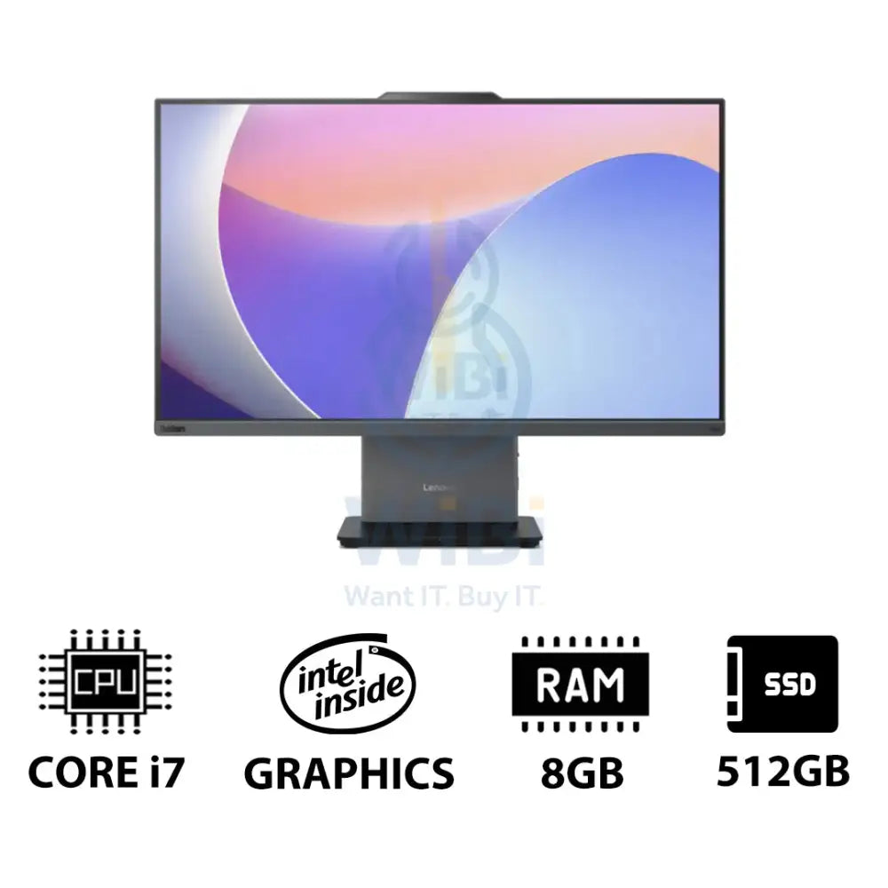 Lenovo ThinkCentre neo 50a 24 Gen 5 - i7 / 8GB / 512GB (NVMe M.2 SSD) / 23.8’’ FHD Non-Touch / DOS (Without OS) / 1YW