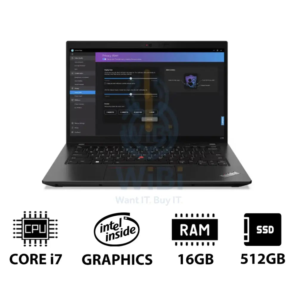 Lenovo ThinkPad L14 Gen 4 - 14.0’’ FHD Non-Touch / i7 / 16GB / 512GB (NVMe M.2 SSD) / DOS (Without OS) / 3YW