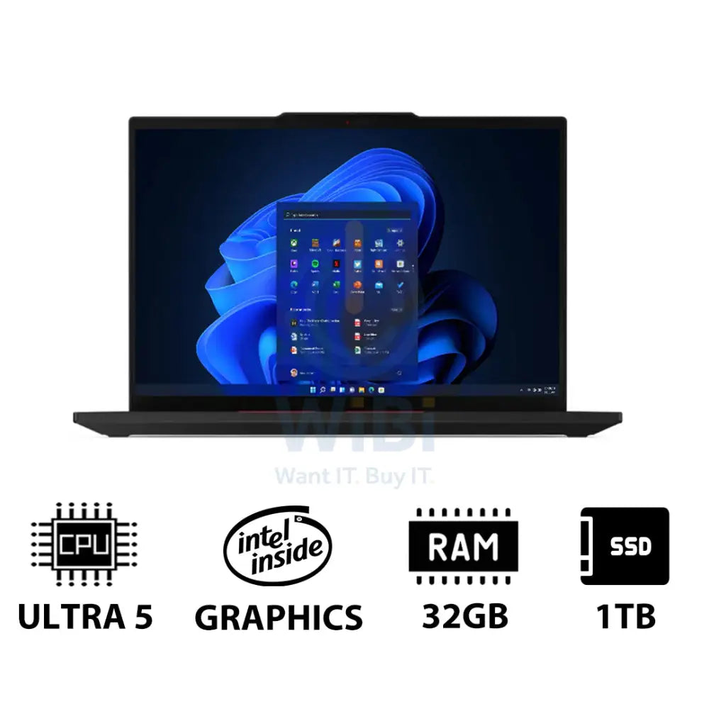 Lenovo ThinkPad T14 Gen 5 - 14.0’’ WUXGA / Ultra 5 125U / 32GB / 1TB (NVMe M.2 SSD) / WWAN / Win 11 Pro
