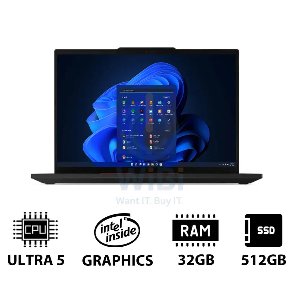 Lenovo ThinkPad T14 Gen 5 - 14.0’’ WUXGA / Ultra 5 125U / 32GB / 512GB (NVMe M.2 SSD) / WWAN / Win 11 Pro