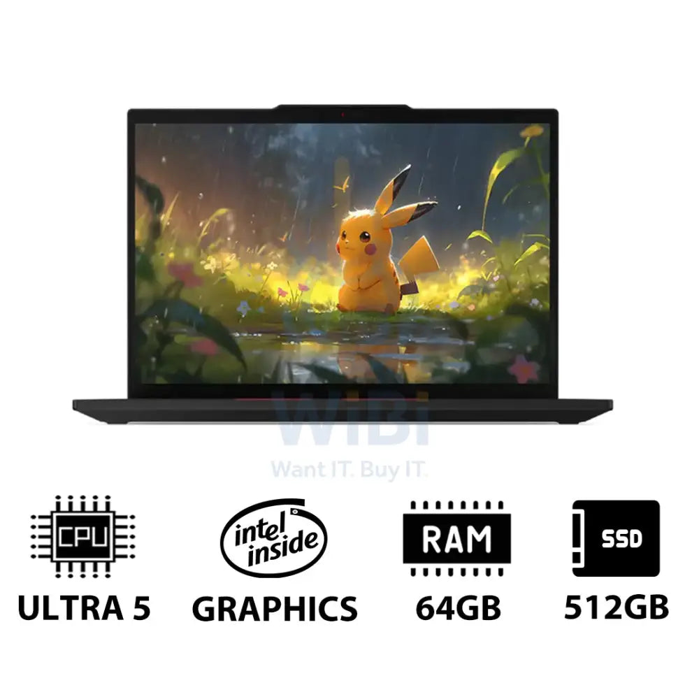 Lenovo ThinkPad T14 Gen 5 - 14.0’’ WUXGA / Ultra 5 125U / 64GB / 512GB (NVMe M.2 SSD) / WWAN / DOS (Without OS)