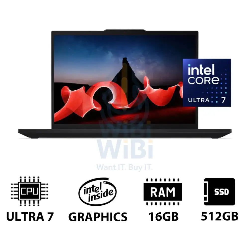 Lenovo ThinkPad T16 Gen 3 - 16.0’’ WUXGA / Ultra 7 155U / 16GB / 512GB (NVMe M.2 SSD) / Win 11 Pro / 3YW