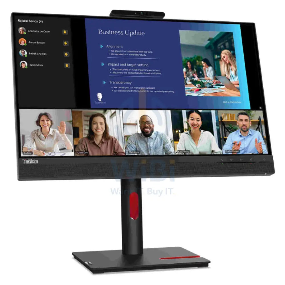 Lenovo ThinkVision T24v-30 - 23.8’’ FHD Anti-Glare / 4ms / 75Hz / USB 3.2 Gen 1/USB 2.0 / HDMI 1.4 / DP 1.2 / VGA / 3YW
