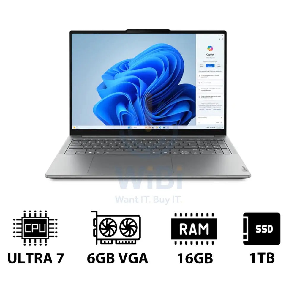 Lenovo Yoga Pro 9 Gen 9 - 16.0’’ 3.2K / Ultra 7 155H / 16GB / 1TB (NVMe M.2 SSD) / RTX 4050 6GB VGA / Win 11 Home / 2YW