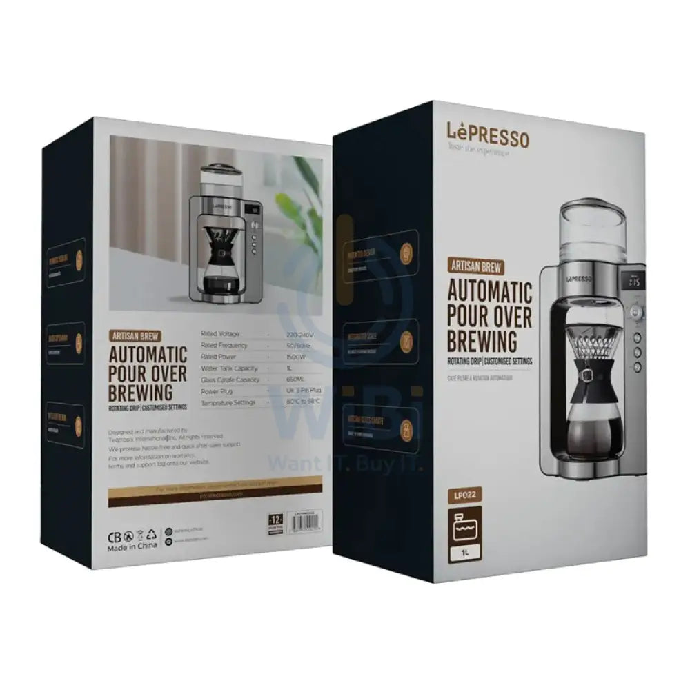 LePresso Automatic Pour Over Brewing - Silver Accessories > Smart Devices