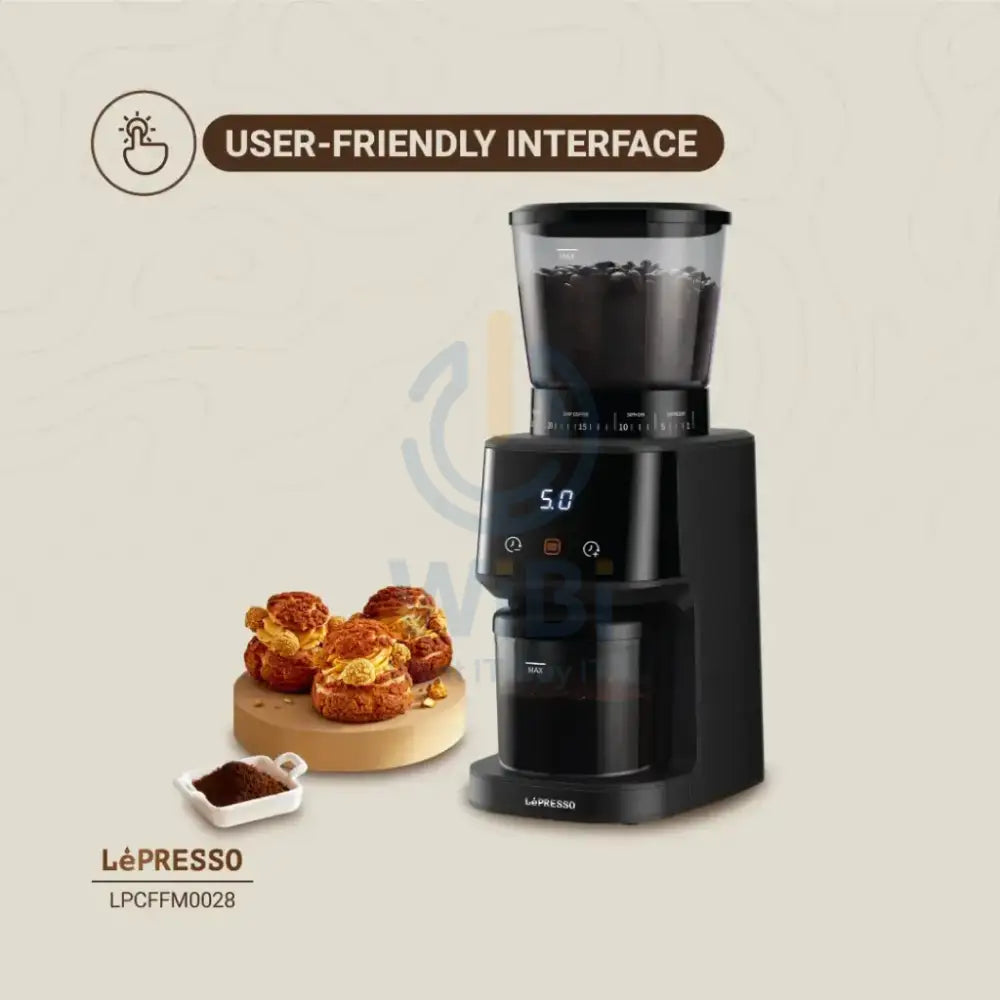 LePresso Conical Burr Grinder - Black Accessories > Smart Devices