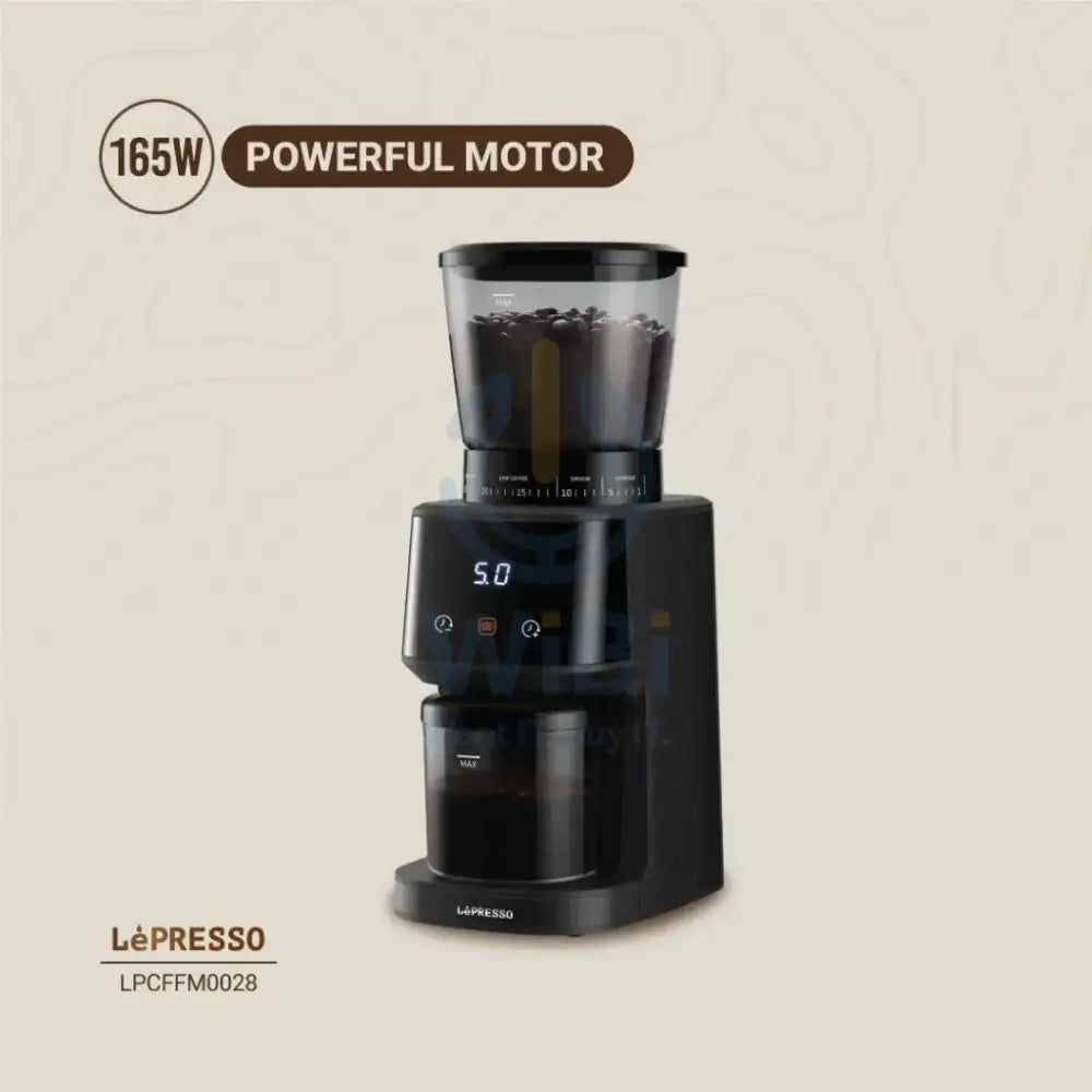 LePresso Conical Burr Grinder - Black Accessories > Smart Devices