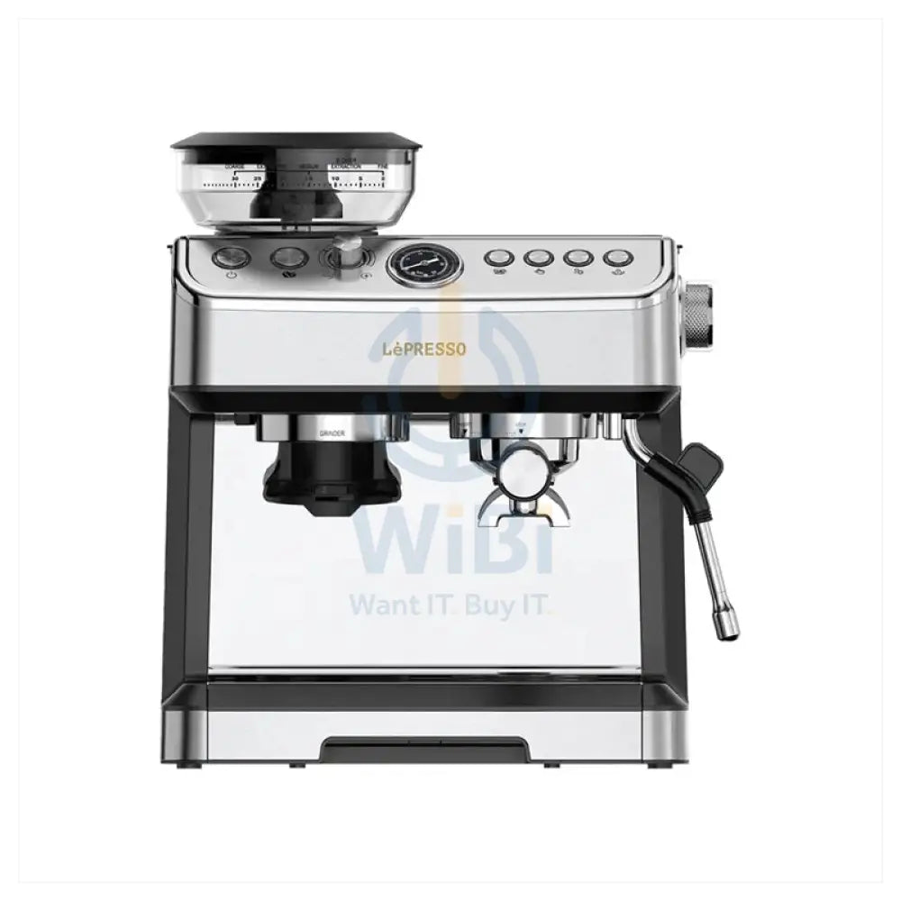 LePresso Espresso Machine Conical Grinder & Steamer - Silver Accessories > Smart Devices