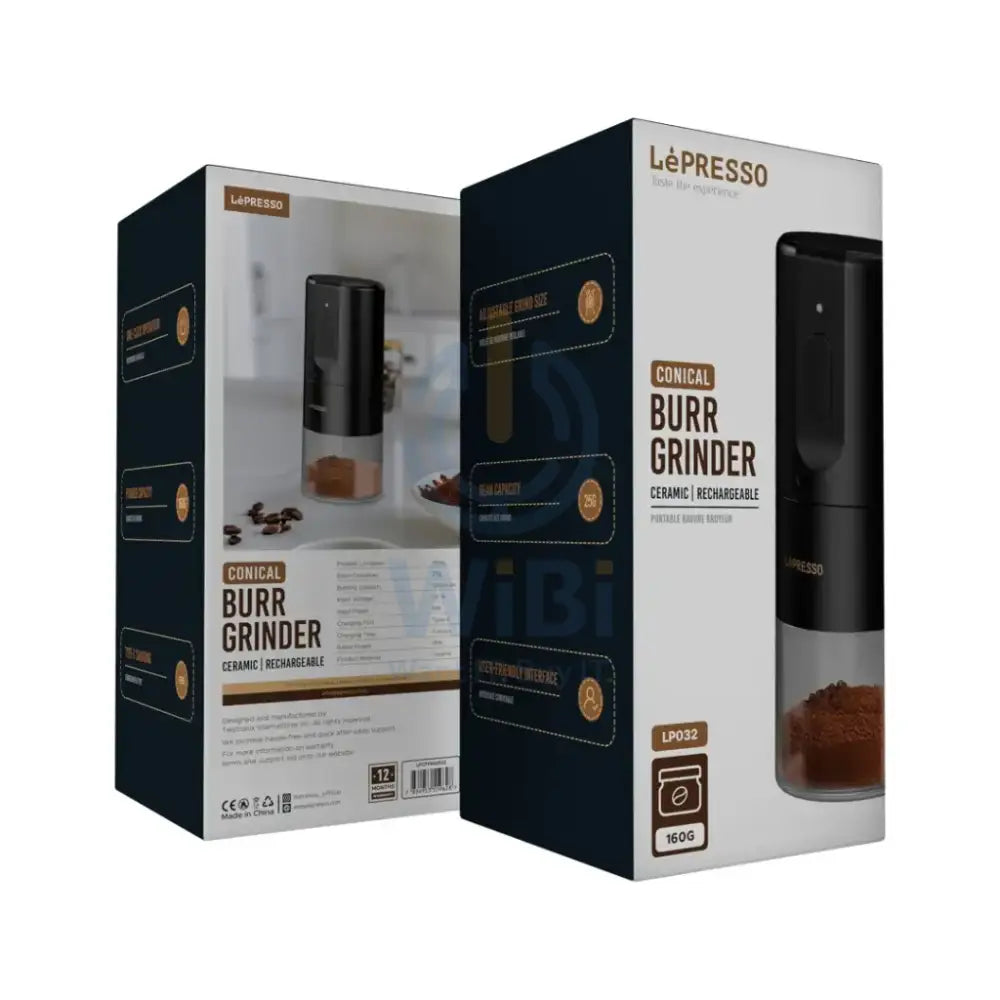LePresso Portable Coffee Conical Grinder Espresso Machine - Black Accessories > Smart Devices