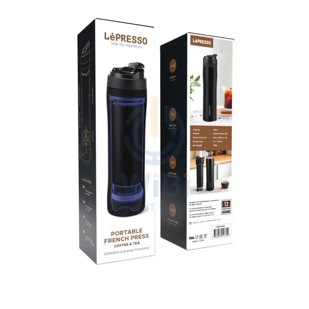 LePresso Portable French Press Coffee & Tea - Black Accessories > Smart Devices