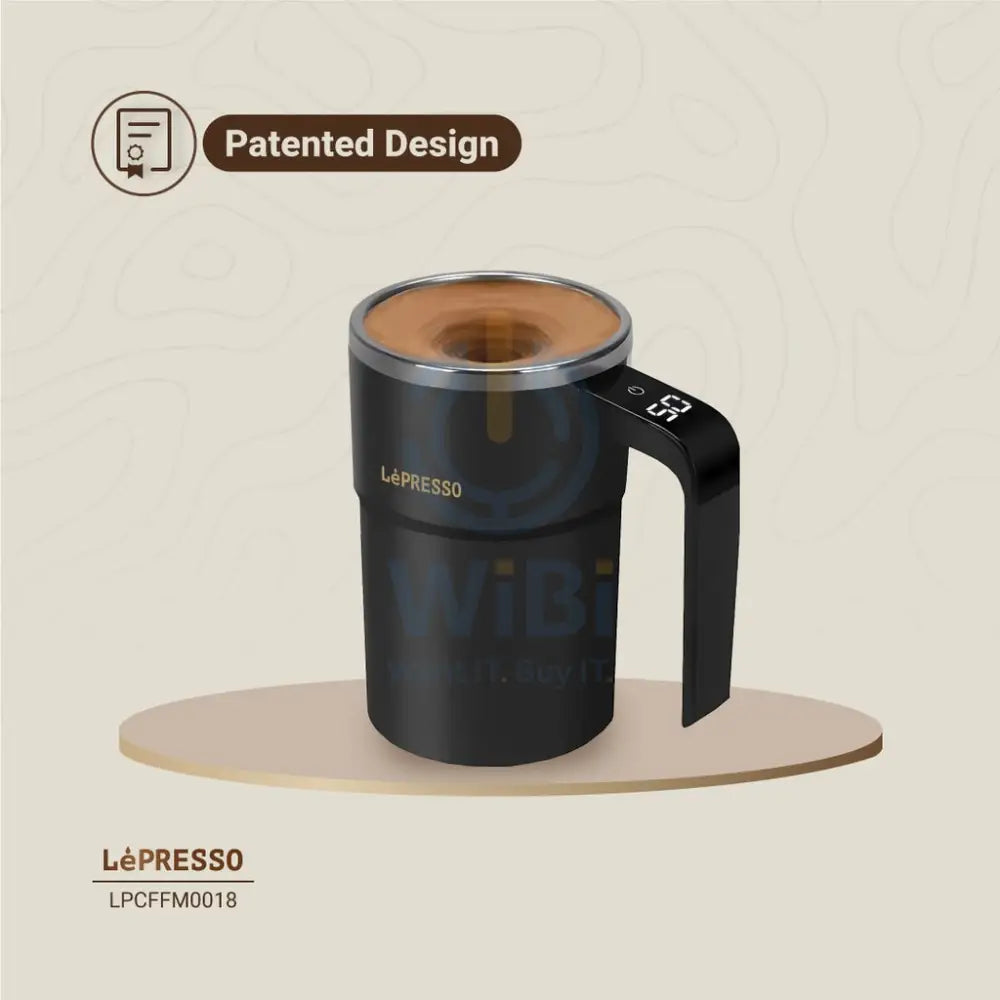 LePresso Stirmagic Auto Stirring Mug - Black Accessories > Smart Devices