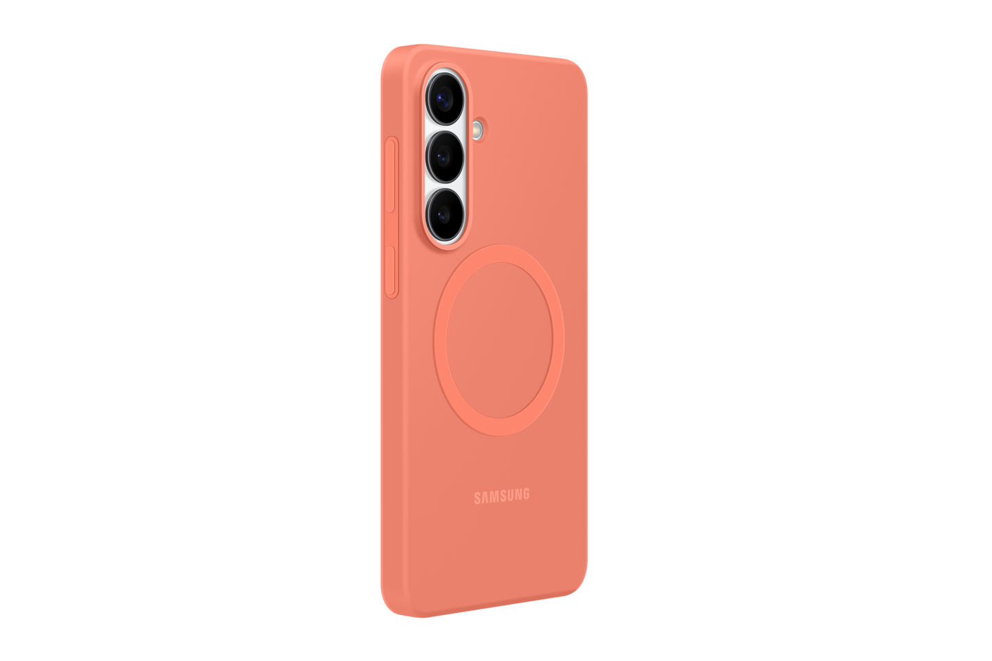 Samsung Galaxy S26 Plus Silicone Magnet Case - Coral Red