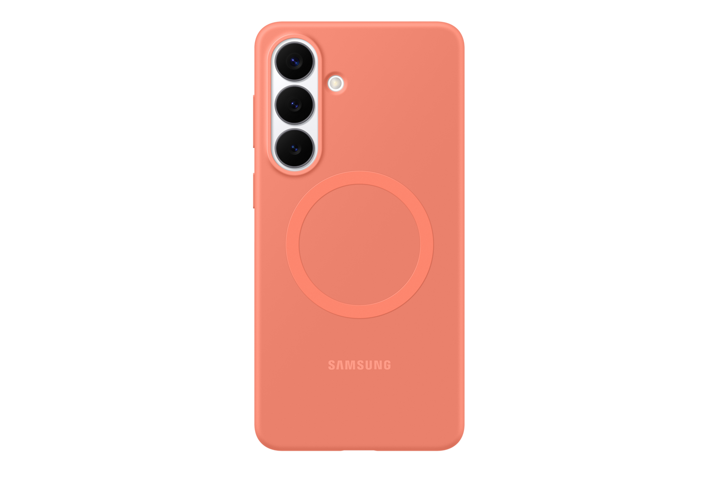 Samsung Galaxy S26 Plus Silicone Magnet Case - Coral Red