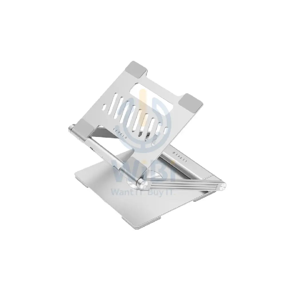 Levelo AeroLink Laptop Stand With Built-In Portable 7 In 1 Hub - Silver Accessories > Other Laptop Accessories